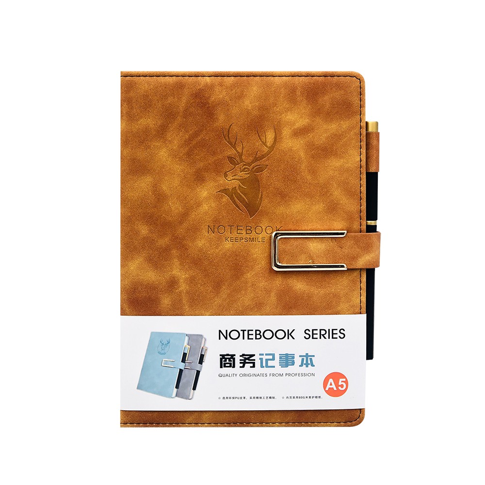 Sổ Tay Da A5 KeepSmile Cao Cấp NoteBook - Tặng Kèm Bút - 2513/1813