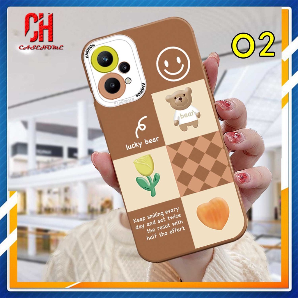 Ốp Điện Thoại Cho Samsung A12 A32 A52 A51 A03S A10S A50 A20S J7 Prime A02S A20 A72 A50S A10 A30S A52S A30 M12 M10 M01S A54 A15 A16 A9 A5 Y12 Y20 A12 Chocolate Lucky Bear Heart flower Smiley Face Phone Case
