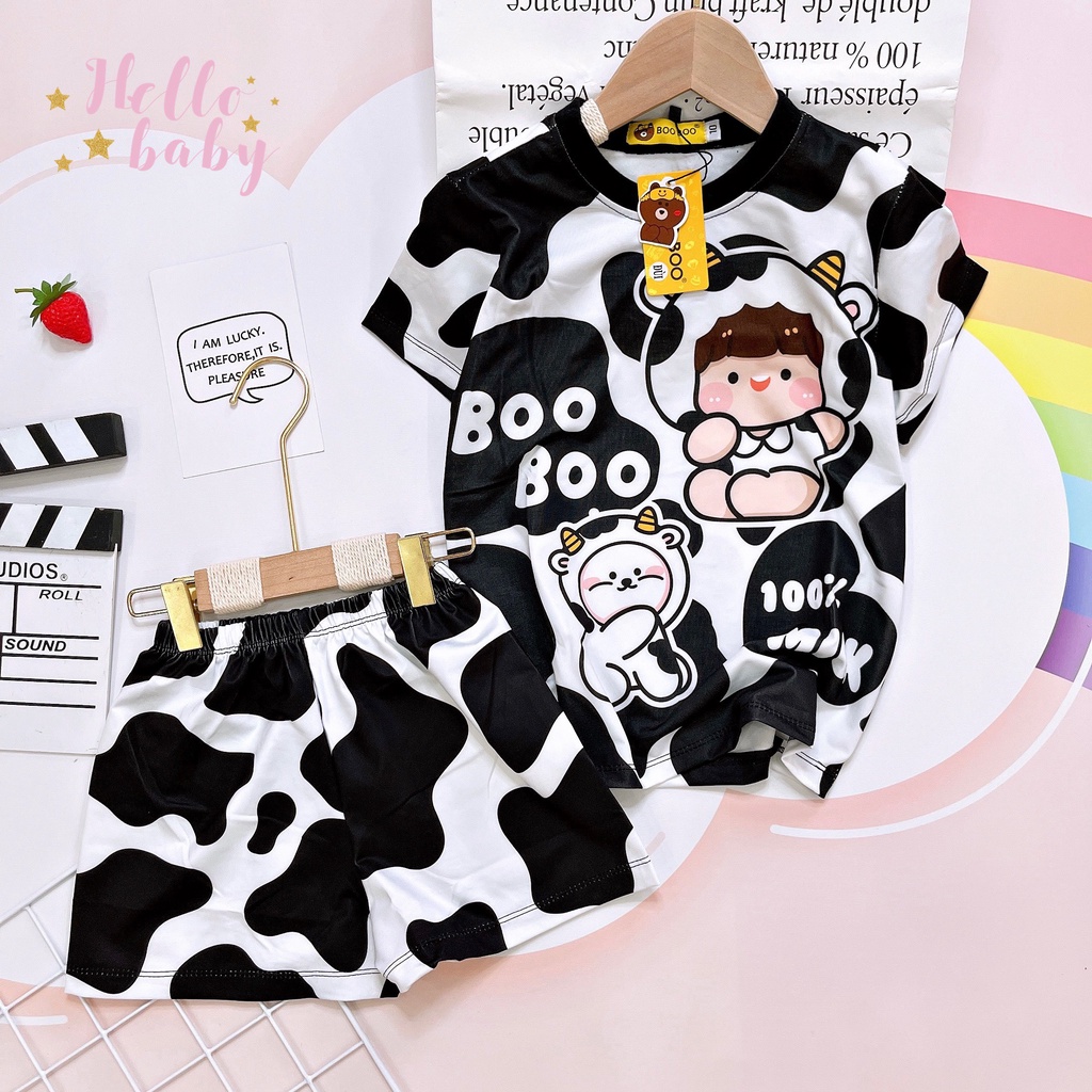 BABY FORM 10-20KG - Đồ Bộ Thun Cotton ĐÙI Họa Tiết 3D
