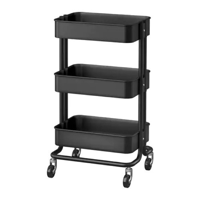 Xe đẩy 3 tầng đa năng kiểu IKEA, xe có sẵn