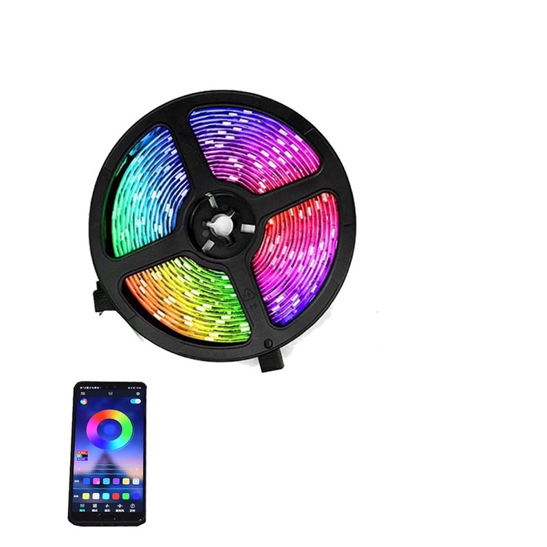 Led Đuổi Theo Nhạc 16 Triệu màu ,Cảm Biến Âm Thanh, Điều Khiển Qua APP