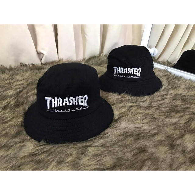 Nón Bucket 1 Mặt Thêu Chữ Thrash