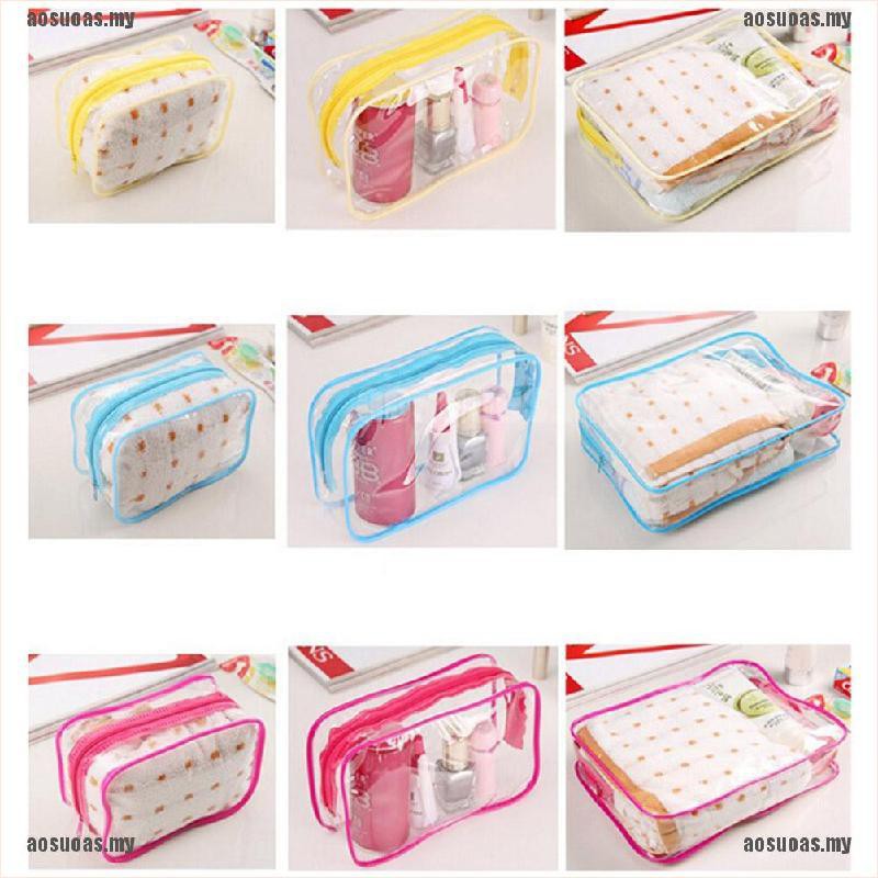 Túi Đựng Mỹ Phẩm Bằng Nhựa PVC Trong Suốt Có Khóa Kéo Tiện Dụng Mang Theo Du Lịch | BigBuy360 - bigbuy360.vn