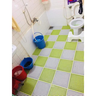 Tấm Thảm Nhựa Lỗ Ghép Lót Sàn Kháng Khuẩn Chống Trơn Trượt Hàng Việt Nam Cao Cấp