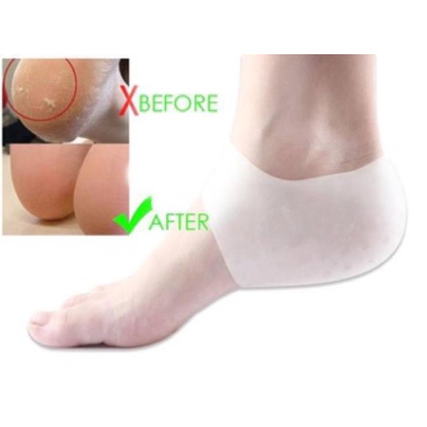 2 vớ lót silicon HICKIES SYSTEM LACING bảo vệ gót chân cho nam nữ, có lỗ thoáng khí, giảm nứt gót chân