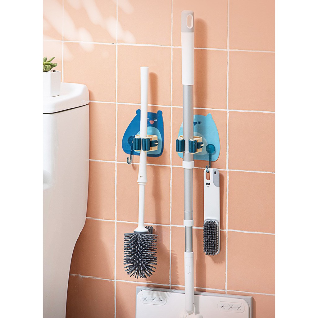 MÓC TREO CHỔI,TREO CÂY LAU NHÀ DÁN TƯỜNG HÌNH ĐỘNG VẬT #T3-9[Hình]