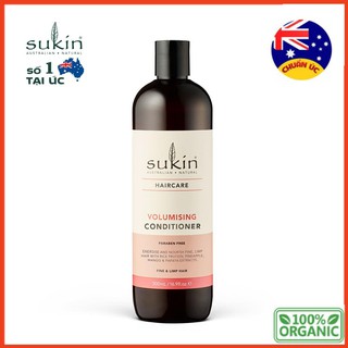 Dầu Xả Làm Dày Tóc Sukin Volumising Conditioner 500ml