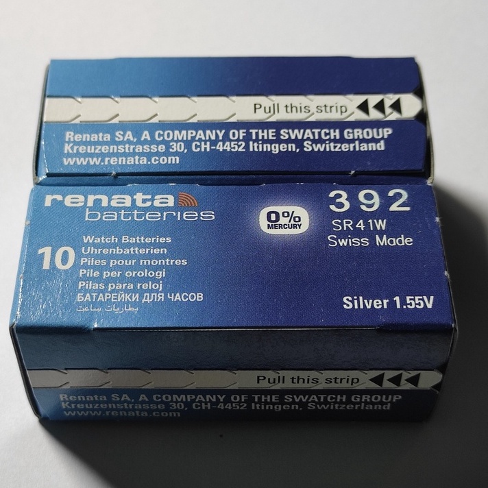 1 Viên Pin Đồng Hồ Renata Thụy Sĩ SR41W / 392 Loại Tốt