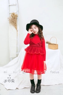 Freeship 99k TQ_Váy len cao cấp cho bé 4-8t