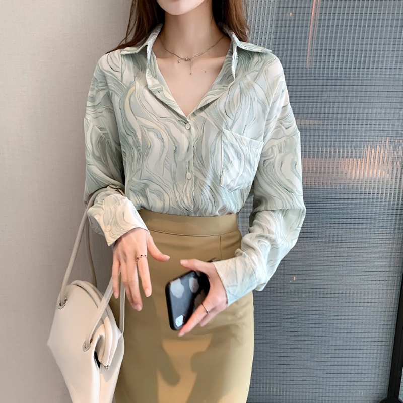 Áo sơ mi voan IELGY không tay dáng rộng phong cách Hàn Quốc dành cho nữ