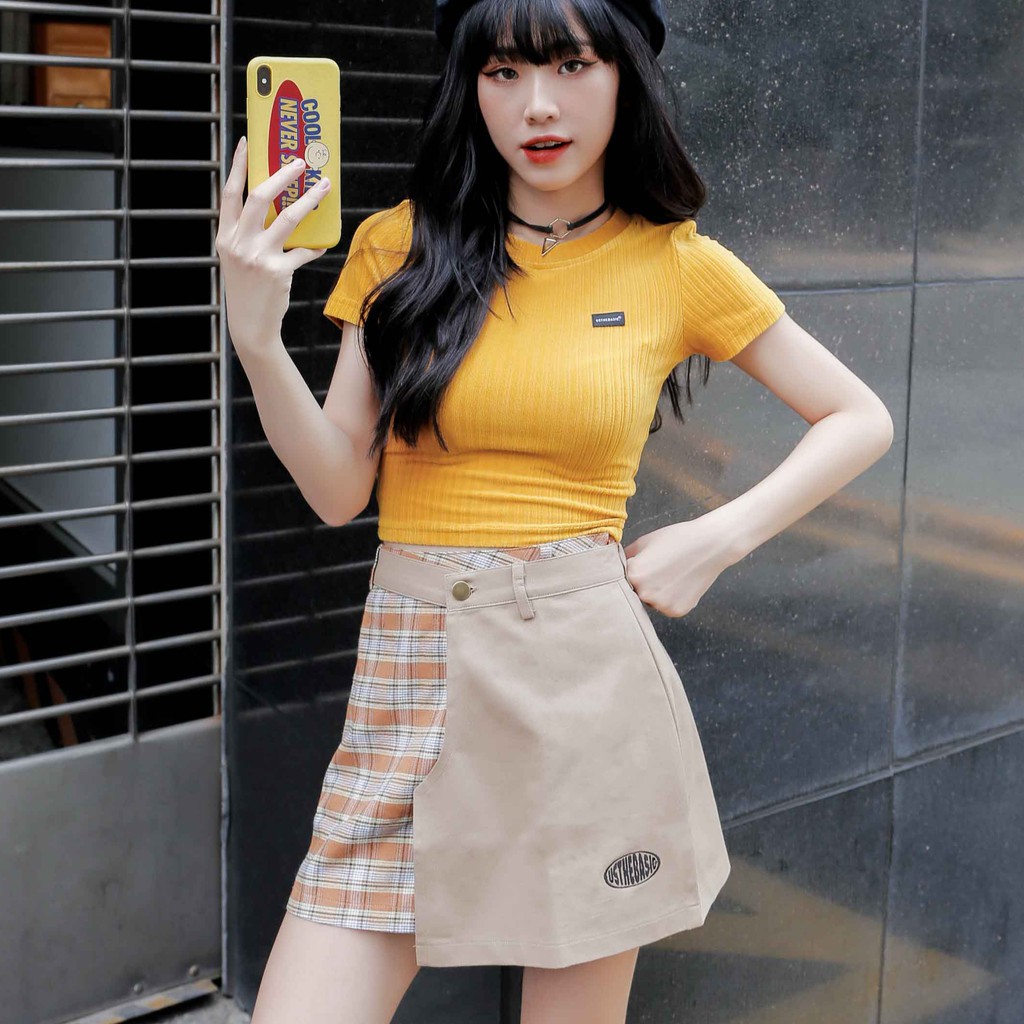 Usthebasic - Chân váy Attached Plaid Skirt | BigBuy360 - bigbuy360.vn