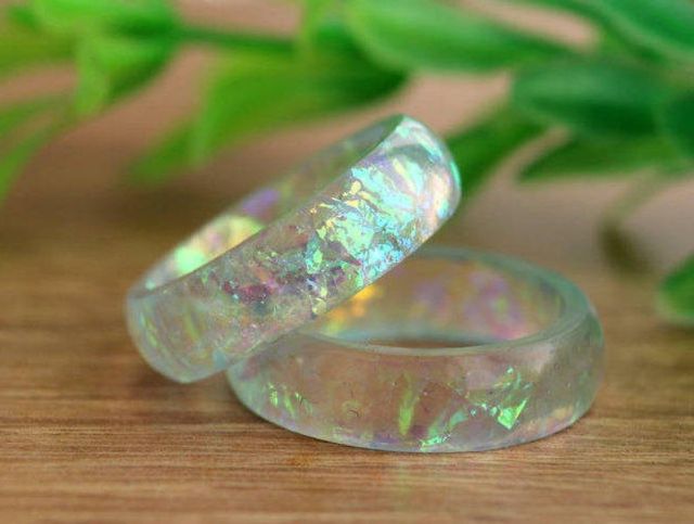 Bột giấy màu hologram hiệu ứng tinh thể ngũ sắc cho resin