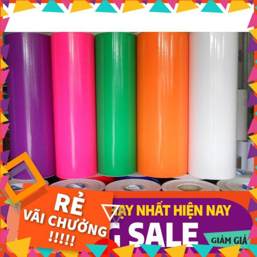 [ BÁN CHẠY ]  10m Giấy cắt chữ DECAL PVC khổ 0,6m dài 200m (các màu), KOANHAO Đài loan.