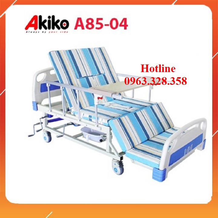 Giường Bệnh 5 Tay Quay Akiko A85-04 - Tăng 01 bộ ga trải giường