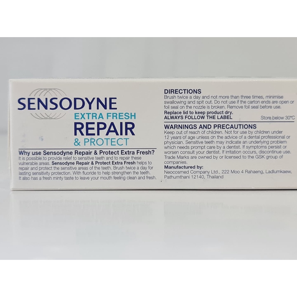 Kem Đánh Răng Sensodyne Phục Hồi Và Bảo Vệ Răng Ê Buốt Repair &amp; Protect Extra Fresh 100g