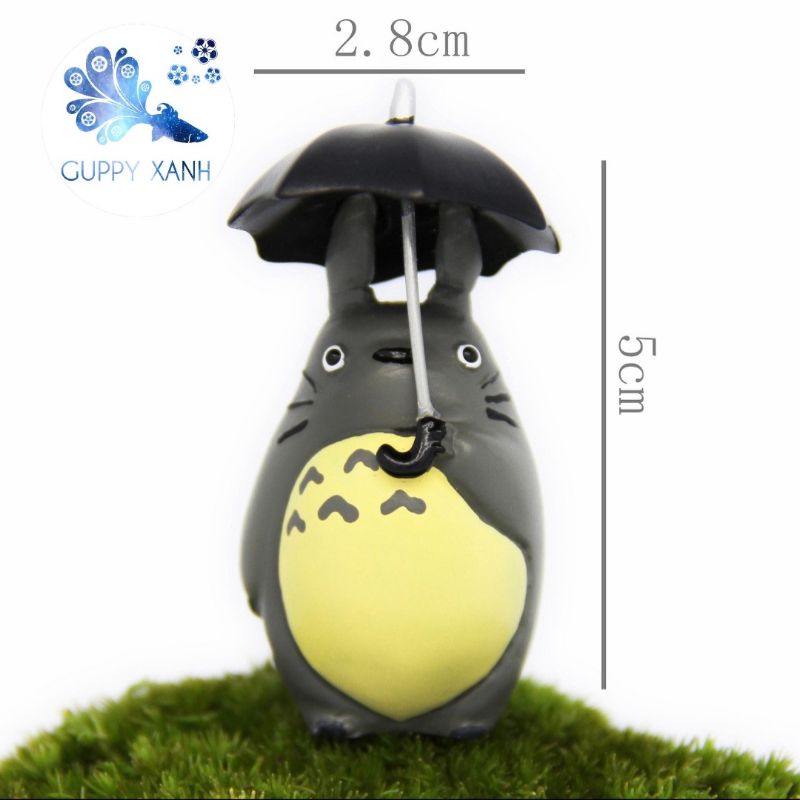 Mô hình trang trí bể cá, hồ thủy sinh Totoro, san hô, cây lũa