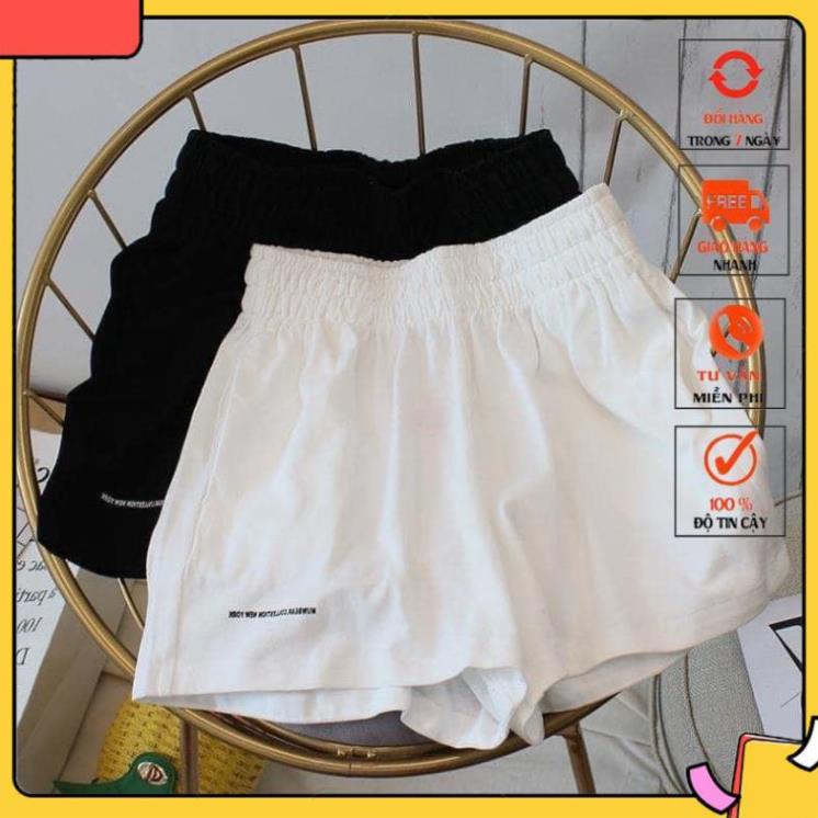[Hàng loại 1] Quần short unisex_quần short đũi chun thêu siêu Hot