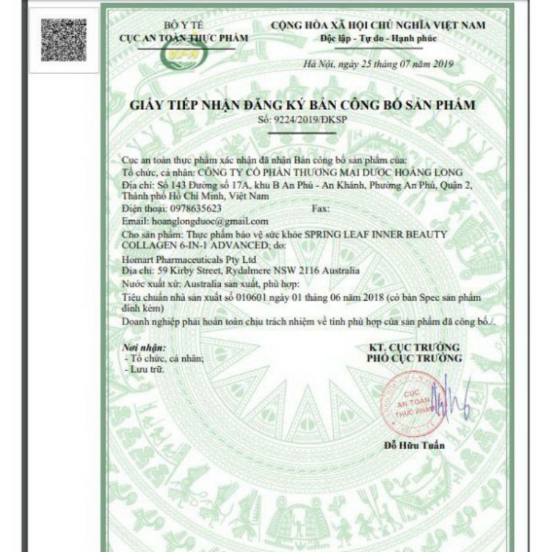 COLLAGEN SPRINGLEAF INNER BEAUTY 6 IN 1 HỘP 180 VIÊN VÀ 90 VIÊN | Thế Giới Skin Care