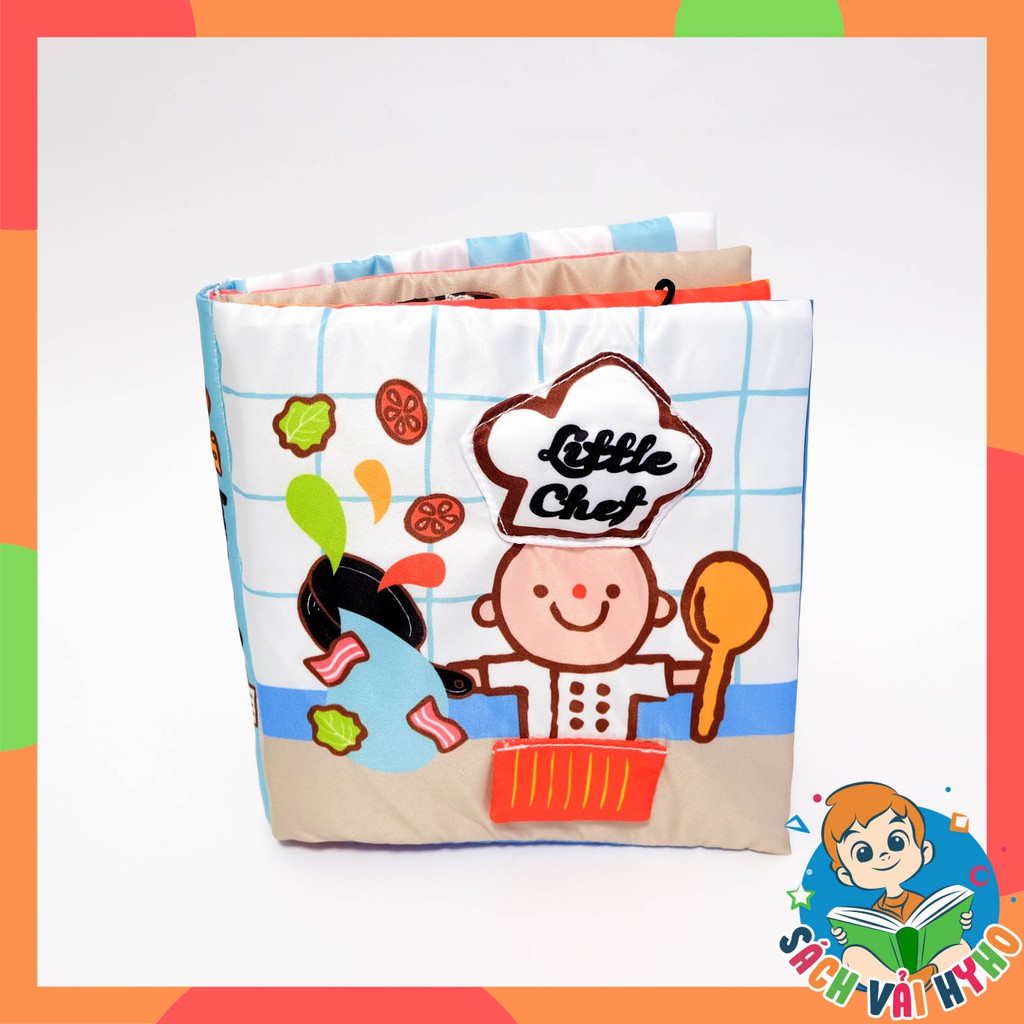 [ƯU ĐÃI FOLLOWER GIẢM 10%] Sách vải cho bé - Đầu bếp - Little chef