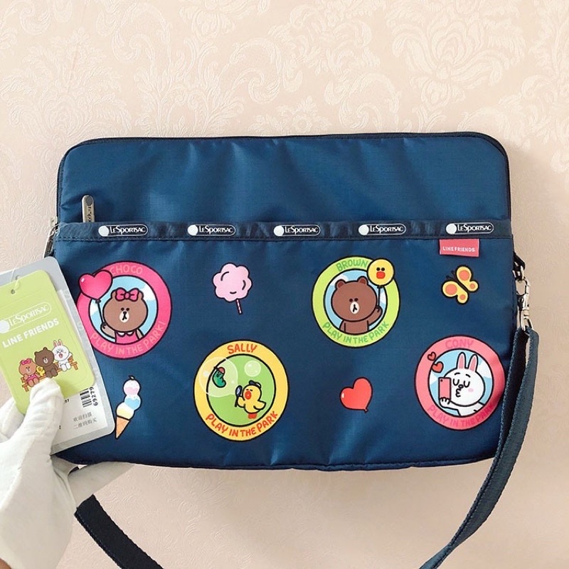 Túi đựng máy tính laptop xinh mẫu Gấu Thỏ Vịt Brown Cony Sally Choco Line