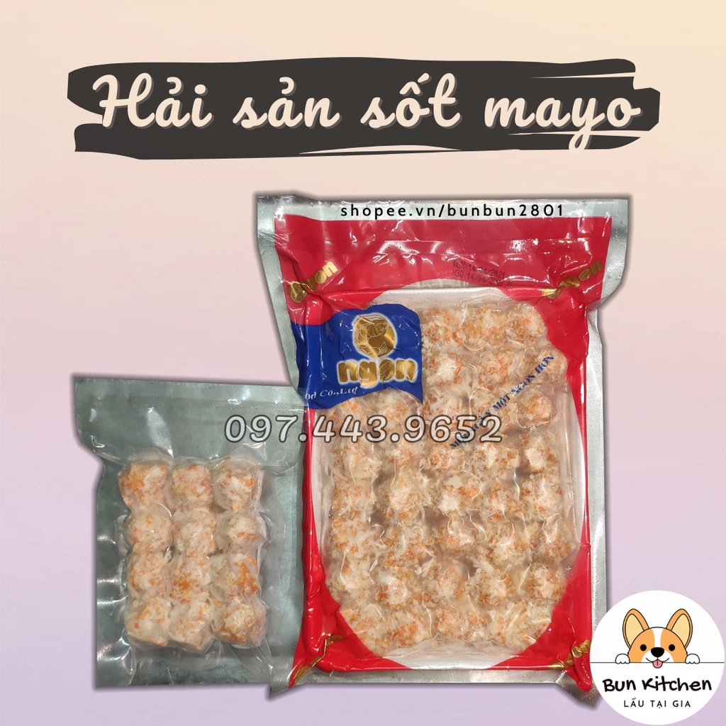 Viên hải sản sốt phô mai - sốt mayonnaise