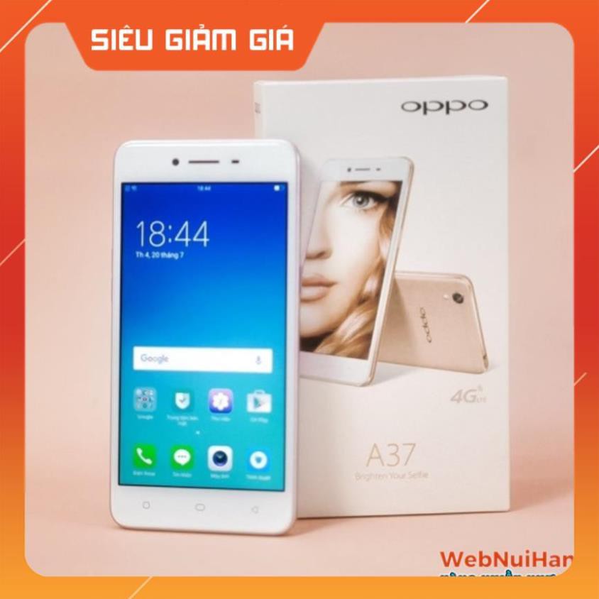 💥 Free Ship💥Điện thoại Oppo A37 Fullbox new 2 sim. Tặng kèm ốp lưng silicol. Bảo hành 12 tháng - Hàng nhập khẩu