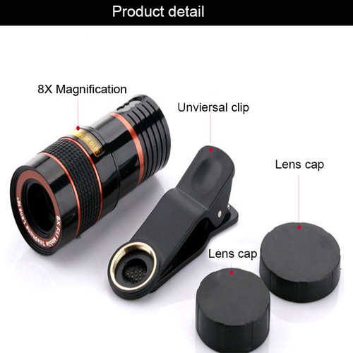 Lens Tele Zoom 8X Cho Điện Thoại