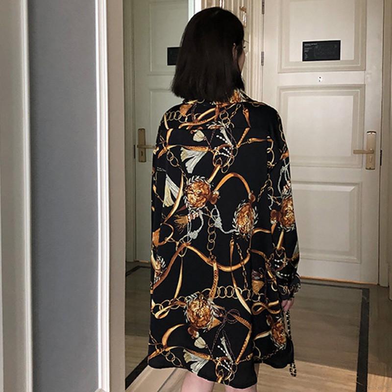 Áo sơ mi nữ tay dài kiểu dáng retro thời trang cá tính