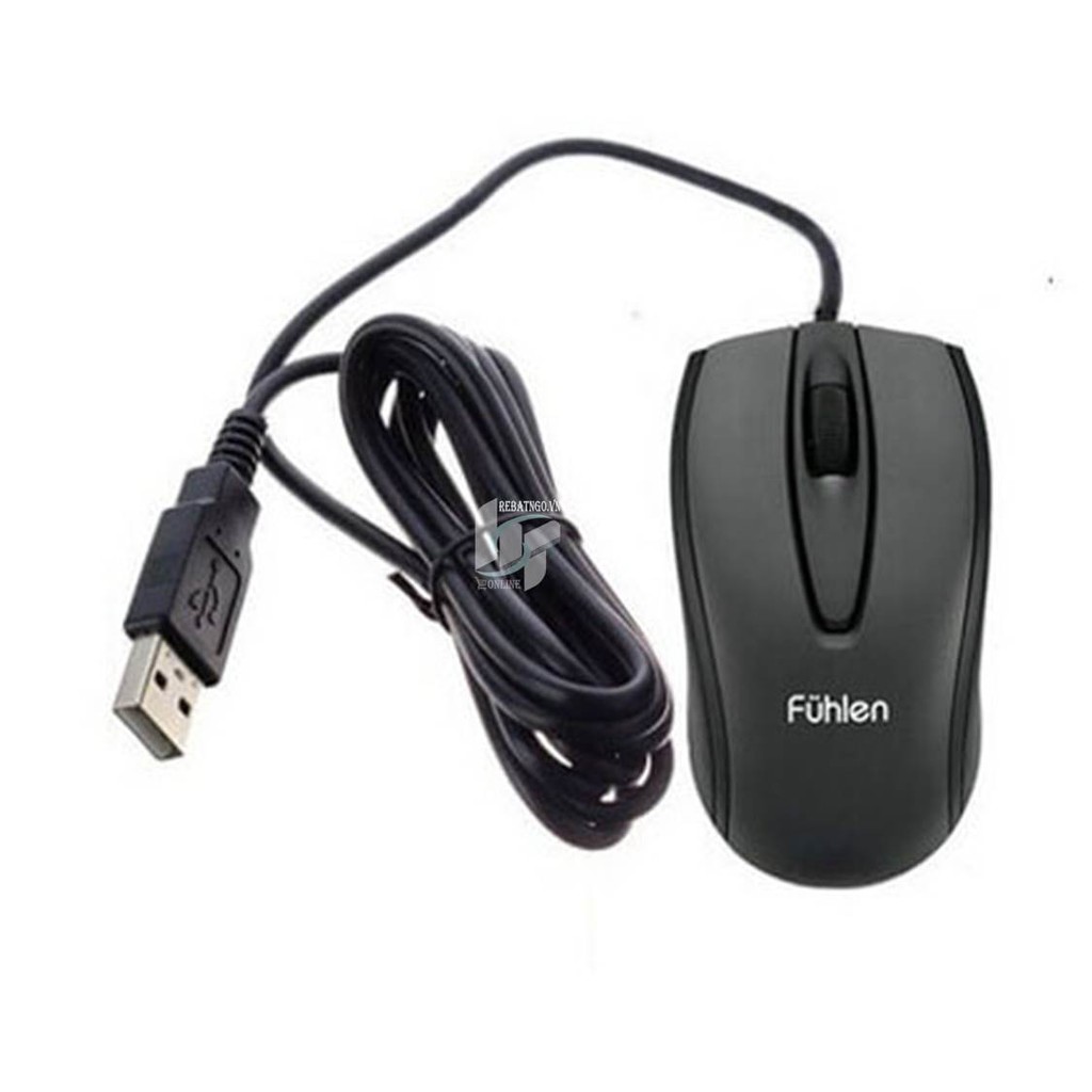 Chuột Fuhlen L102 1000 DPI Optical USB (Đen)