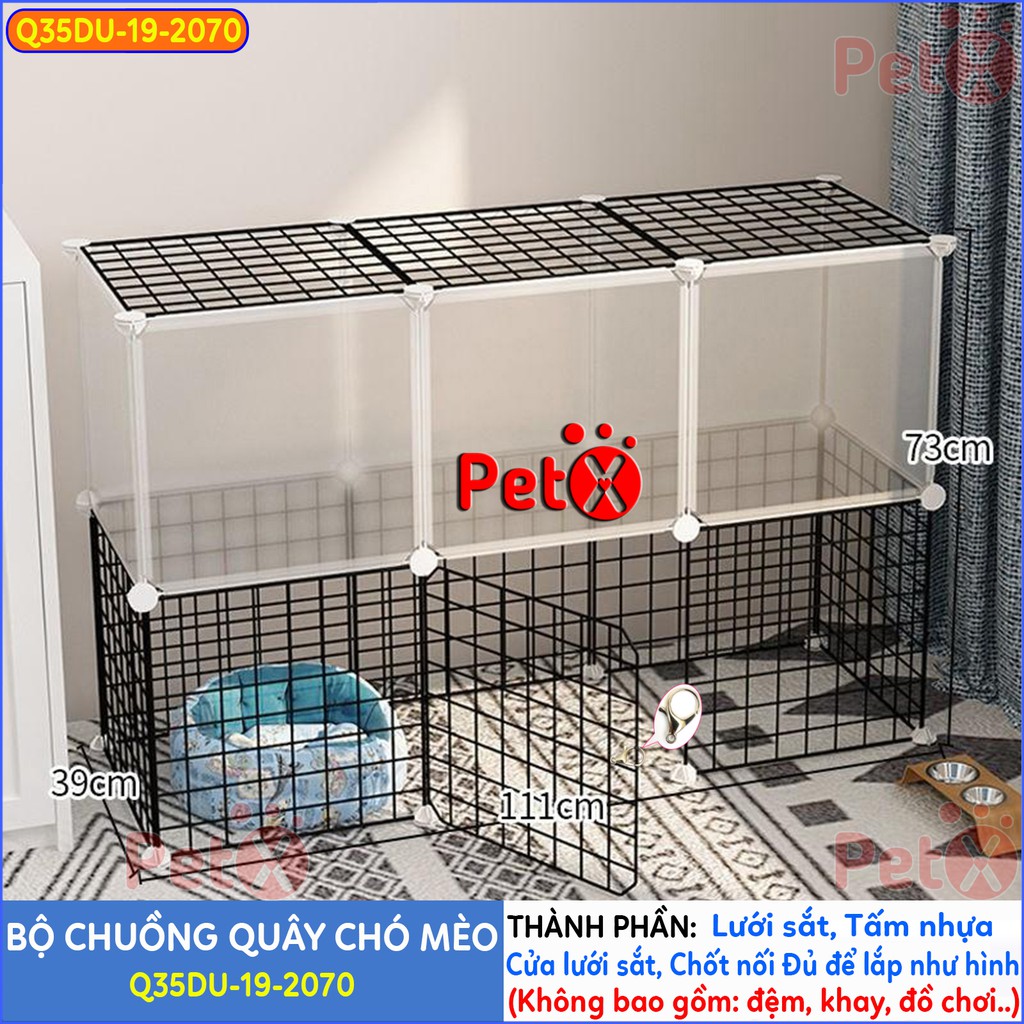 Quây chuồng chó mèo lắp ghép nuôi thú cưng sơn tĩnh điện giá rẻ-6