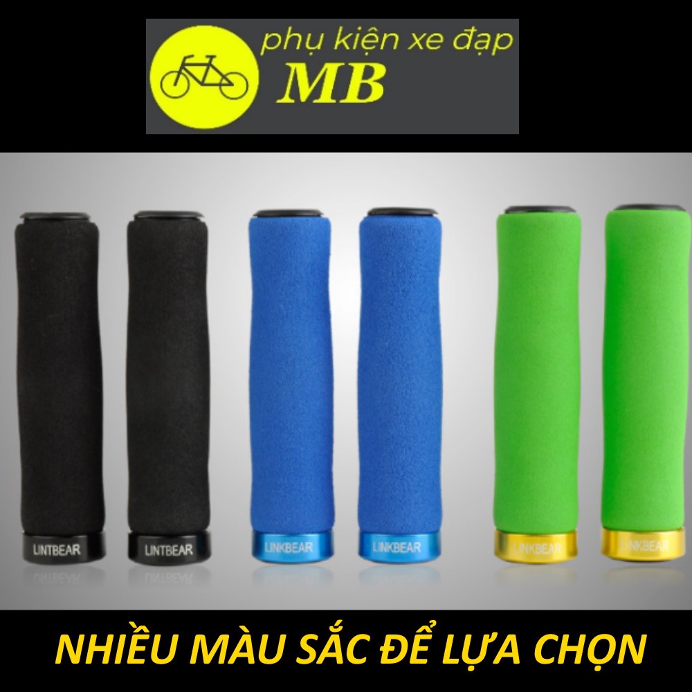 tay nắm xe đạp đệm mút cao su êm ái nhiều màu sắc TN02