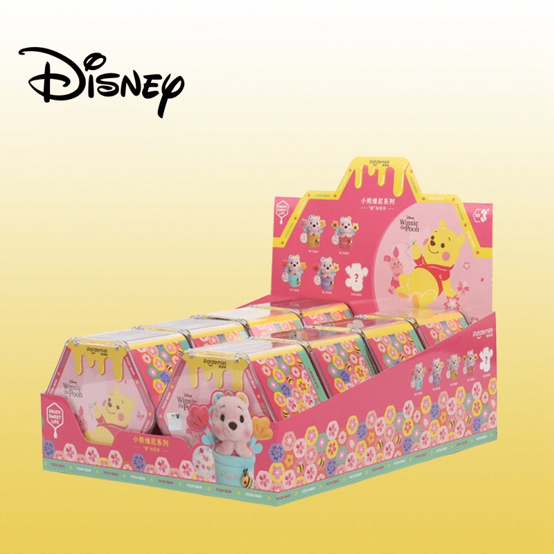 Blindbox - Móc khóa bông gấu Winnie The Pooh ủy quyền chính hãng Disney