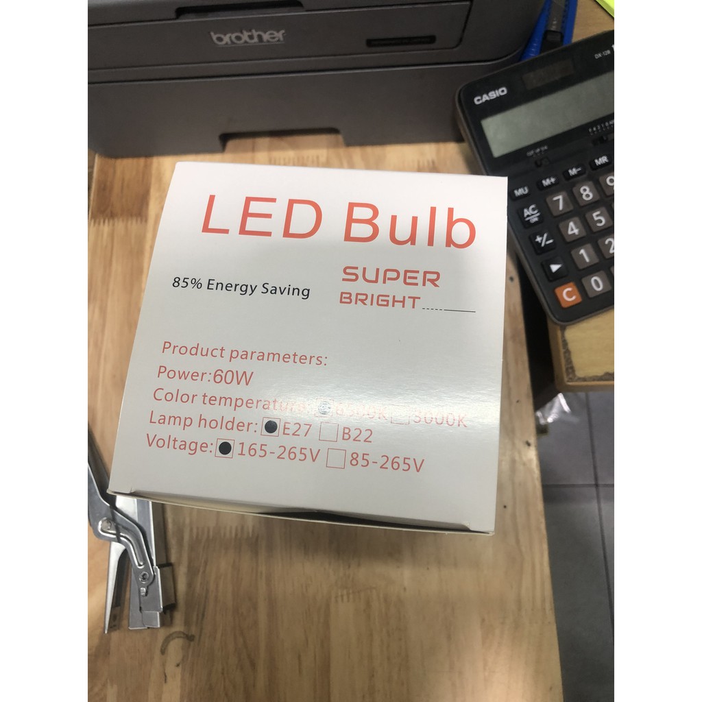 BÓNG ĐÈN LED BULD TRỤ 60W , SIÊU SÁNG CHÓI