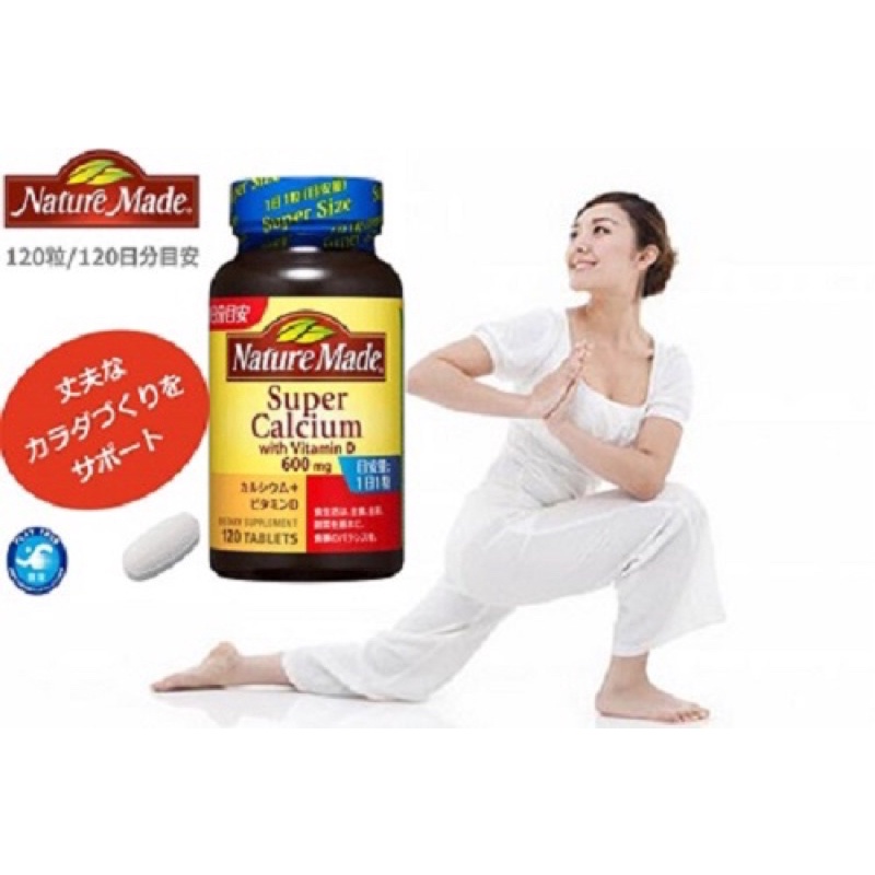 Viên bổ sung canxi 4 tháng nature made nhật