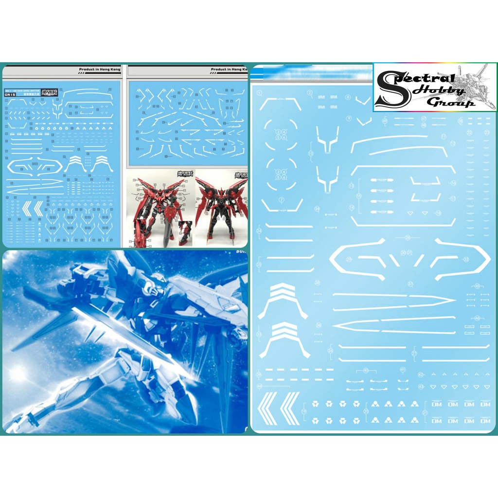 Decal nước dán mô hình MG Exia Amazing / Dark Master - Water sticker