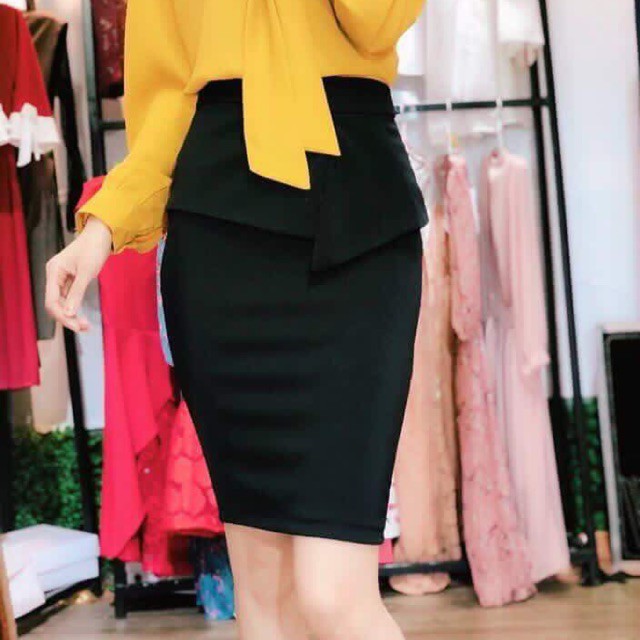 CHÂN VÁY BÚT CHÌ sẻ sau ❤️ vạt chéo cách điệu