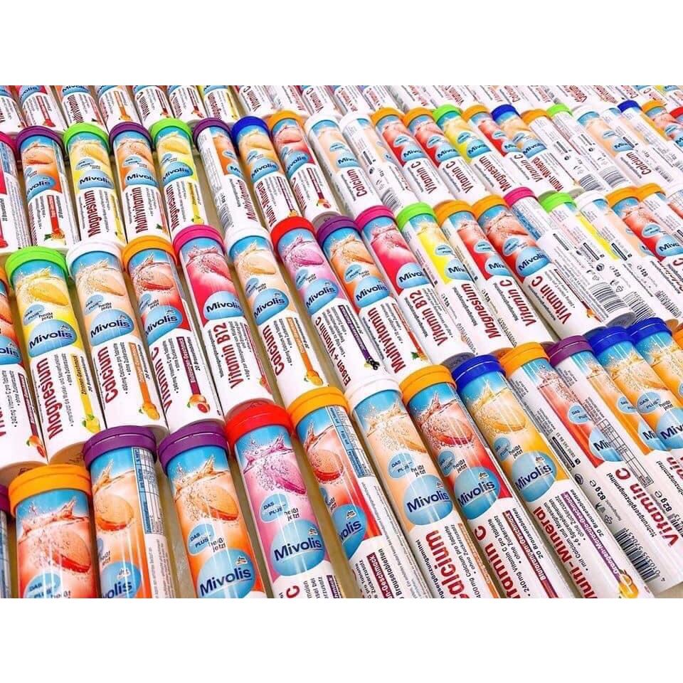 Viên Sủi Vitamin Tăng Sức Đề Kháng Mivolis - 20 Viên / Tuýp