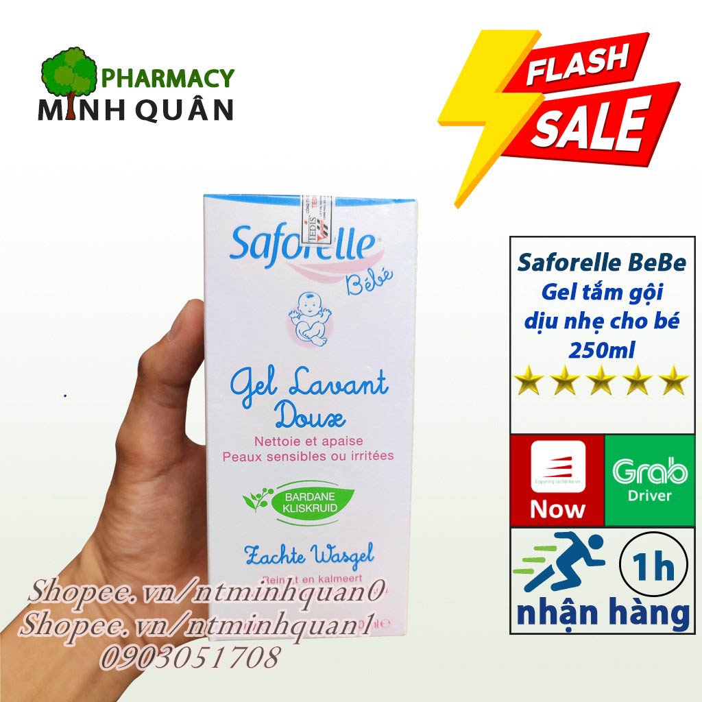 Gel tắm gội dịu nhẹ cho bé Saforelle Bebe 250ml [CHÍNH HÃNG]