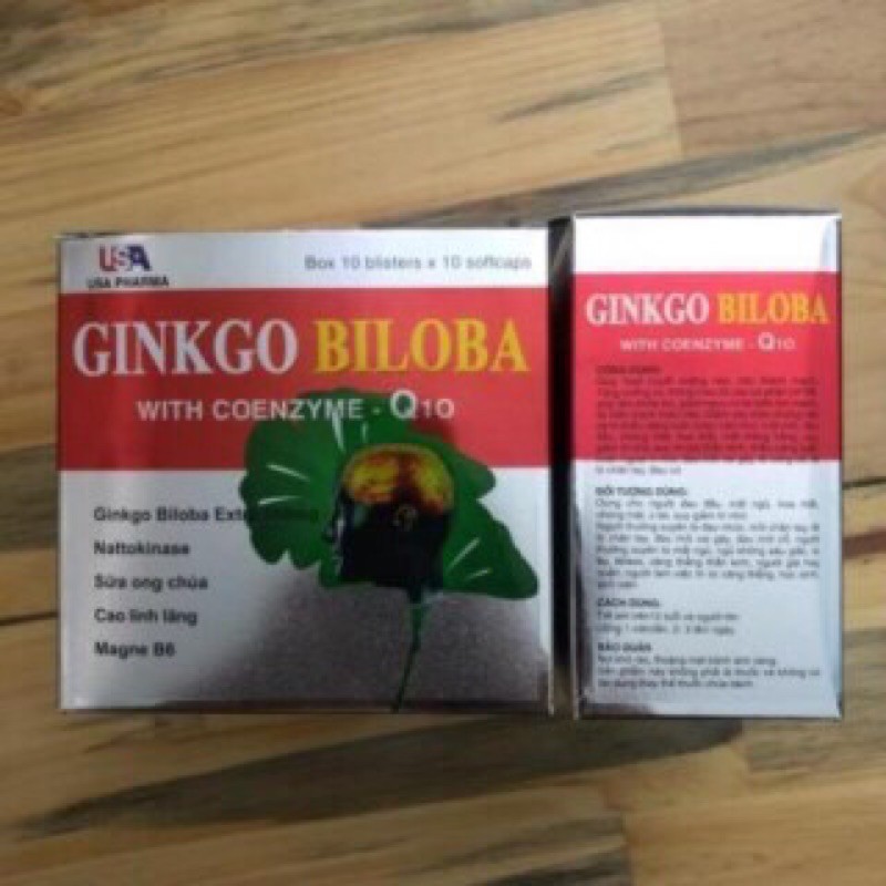 ✅ Sản phẩm này không phải là thuốc ✅ Viên uống bổ não Ginkgo Biloba Q10( Hộp 100 viên )