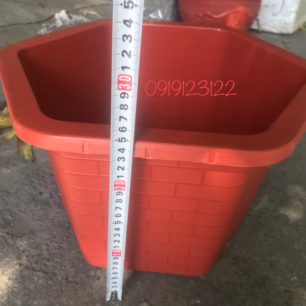 CHẬU LỤC GIÁC TRỒNG CÂY FAB480 KT 36*25CM NẶNG 420GR HÀNG ĐẸP