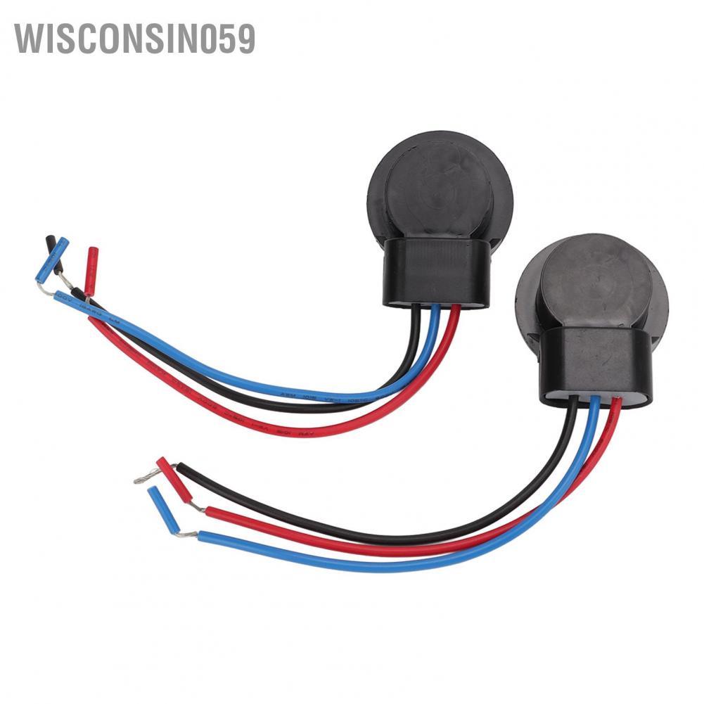 Wisconsin059 2Pcs Bulb Socket Wire Female Head Good Conductivity High Temperature Resistance LED Light Accessory