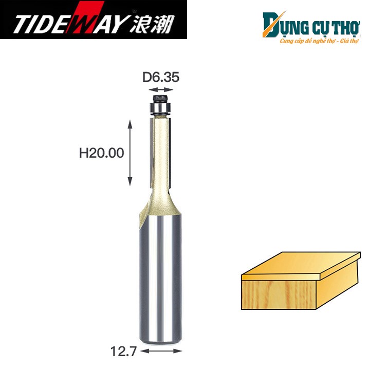 ✔️🛠  Mũi lấy nền có bi Tideway AC0201 cốt 12,7mm ✔️🛠