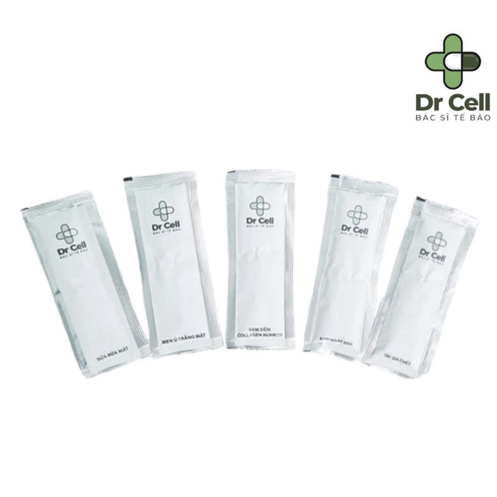 Set 5 gói dưỡng da Dr Cell - bộ sản phẩm dưỡng da mini, nuôi dưỡng làn da trắng sáng, mịn màng | BigBuy360 - bigbuy360.vn