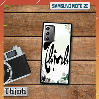 Ốp lưng kính 3D Samsung Galaxy Note 20 - chữ thư pháp ý nghĩa