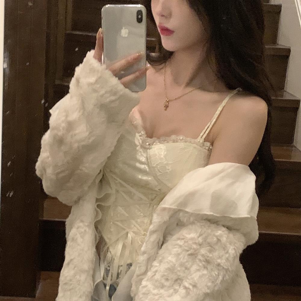 Áo 2 dây phối ren siêu xinh