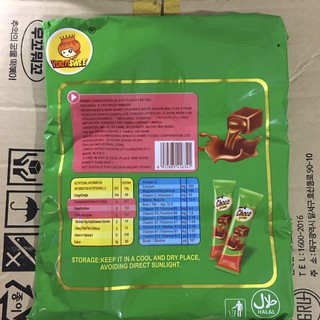 Thanh 5 viên kẹo choco cube HongKong