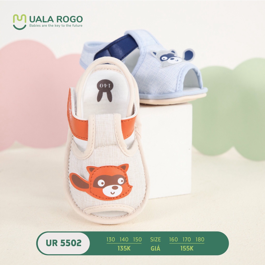 Dép tập đi cho bé trai, bé gái UALA ROGO chống trơn trượt và đàn hồi tốt  - BONG KIDS