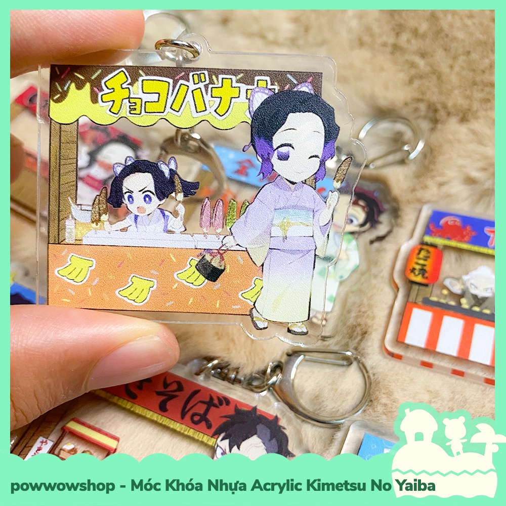 Móc Khóa Nhựa Acrylic Trong Suốt Nhân Vật Anime Manga Kimetsu No Yaiba Kiosk