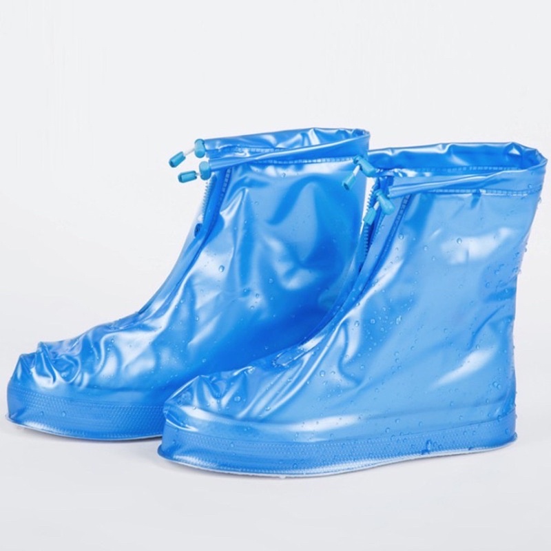 Ủng bọc giày đi mưa ngắn cổ chất liệu nhựa mềm chống thấm nước