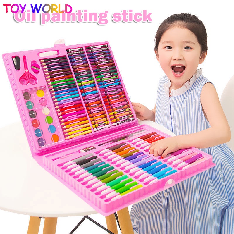 Bộ 20 Bút Chì Màu Không Độc Hại Dùng Vẽ Tranh Dành Cho Trẻ Em
